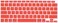 US Layout English language Silicone Keyboard Cover Skin For MacBook Air 13" 2020 With Touch ID Model:- A2179/A2337 M1 Chip, Keyboard Accessories" Red