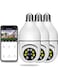 Smart Light Bulb Camera with 360&deg; Coverage and App Control