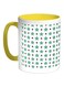 Stars Printed Coffee Mug Yellow/White/Green 325ml