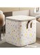 Azonee 100L Large Storage Chest, Clothes Organizer Box Foldable Blanket Quilt Zipper Storage Bags with Handle, Moving Luggage Bags, Large Capacity Thick Fabric Storage Boxes for Toys
