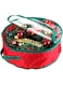 SKEIDO Christmas Wreath Storage Bag with Transparent Cover Seasonal Holiday Wreath Storage Container with Handle and Zipper 76 * 20cm