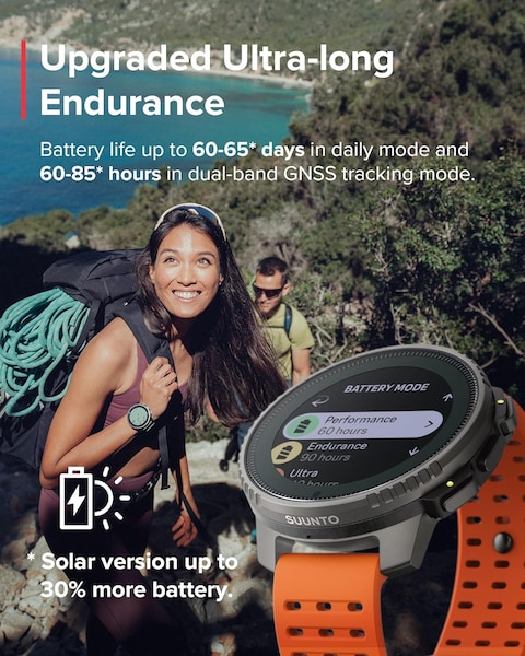 Suunto Vertical: Adventure GPS Watch, Large Screen, Offline Maps, Solar Charging