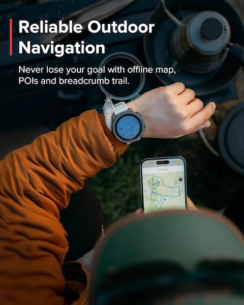 Suunto Vertical: Adventure GPS Watch, Large Screen, Offline Maps, Solar Charging