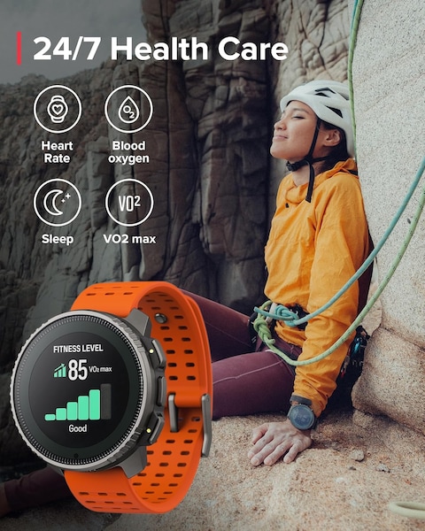 Suunto Vertical: Adventure GPS Watch, Large Screen, Offline Maps, Solar Charging