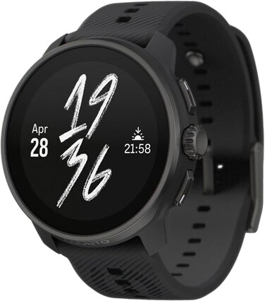 Suunto Race S Stainless Performance Watch, 45Mm HD Amoled Screen, Digital Crown, HRV, Race, Train, Recover, Long Battery, Offline Maps, Dual-Band Gps/Gnss, 95+ Sports Mode, Planner, All Black