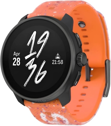 Suunto Race S Stainless Performance Watch, 45mm HD Amoled Screen, Digital Crown, HRV, Race, Train, Recover, Long Battery, Offline Maps, Dual-Band Gps/Gnss, 95+ Sports Mode, Planner, Power Orange
