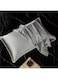100% Mulberry Silk Pillowcase for Hair and Skin 19 Momme Natural Silk Pillowcases Soft Breathable Smooth Silk Pillow Cover 48cmX74cm(Silver 1PC)