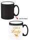 Color Changing Heat Sensitive Ceramic Mug, Image Revealed When HOT Liquid is Added! I am a Cat lady