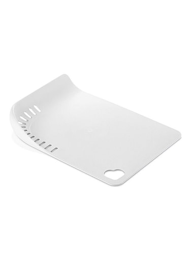 Multifunctional Cutting Board- RF11355 3-IN-1 Polystyrene Cutting Board for Cutting, Draining and Washing Perfect for Cutting Fruits, Vegetables WHITE