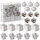 Christmas Tree Decoration Hanging Ornaments Balls Gift Boxes Pine Cones   20-Piece Holiday Silver Tree Decor for Festive Indoor and Outdoor Display