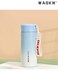 Premium 316L stainless steel 350ml mini vacuum-insulated cup, tailored for men and students, simple and stylish cup with outdoor portable rope pocket&iuml;&frac14;&circ;blue and white gradient&iuml;&frac14;&permil;