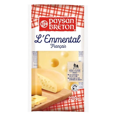 Paysan Breton Emmental Cheese Block, 220g
