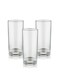380ML Clear Glass Set of 3 Long Glass Double Old Fashioned Rocks Glass Made In Turkey Premium Tall Tumbler Drinkware for Water Juice and Cocktails