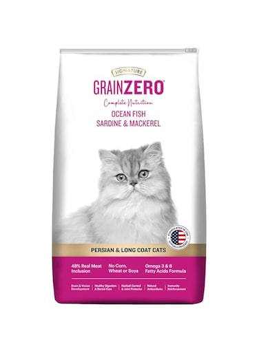 Grain Zero Signature Ocean Fish, Sardine, and Mackerel Persian Dry Cat Food 1.2kg