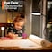 Reading Light with Remote, LED Desk Lamp Clip on [1H Timer &amp; Nightlight] RA>95 Dimmable Flexible Gooseneck, USB Reading Lamp Clamp for Table - 9CM Lamp Head - Black (Adapter Included)