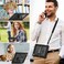 Case for iPad Air 13 inch Case 2024 (M2) Shockproof with Screen Protector/Pencil Holder/Hand Strap, [3-Layer] Heavy Duty Protective iPad Air13 6th Generation (A2898, A2899, A2900) - Black