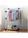 Dubai Gallery Double Pole Extendable Clothes Rack Hanger Silver AMZ-Z7EC417B76BD1EF4E270AZ