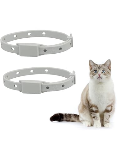 SYOSI 10 Pcs Cat Flea and Tick Collar, , Adjustable Natural Repellent Tick, Effective Protection Waterproof Cat Prevention Flea Collar, Natural Safe for Kittens Cats Puppies