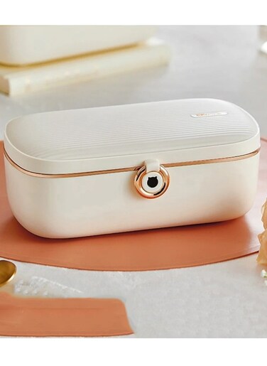 Portable Electric Lunch Box Food Heater Stainless Steel Automatic Food Warmer Heat Preservation &amp; Self-Heating Insulation Lunch Box For Men Women Office Outdoor