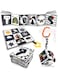Excefore 3 Pcs Black and White High Contrast Baby Toys 0-3 Months for Newborn, Montessori Toys for Babies Sensory Soft Book for Early Education, Infant Tummy Time Toys 0 6 9 Months Baby Gifts