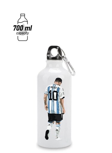 Super Hero Messi WaterFlask Bottle - Gift for Sport fans - Aluminum Insulated Sports Water Bottle 700ml