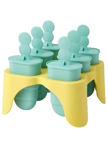 Uppfylld Ice Lolly Maker, Turquoise/Yellow, UPP-605.332.41