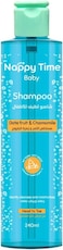 Nappy Time Nappy Time Baby Shampoo, Date Fruit &amp; Chamomile Extract, Tear-Free Formula, 240ml, Natural &amp; Hypoallergenic