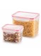 BLACKSTONE Tall Rectangular Plastic Food Storage Container Set for Meal Prep, Leftovers and Pantry Storage, 2.5L and 1.1L, BPA-Free, 2 Pieces