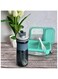 800 ML 100% Leakproof Stylish Dual Straw Sipper Bottle with Supplement Mixer Ball Gym Protein Shaker Sports Water Bottle For Adults Kids Fitness Yoga Exercise (Grey)