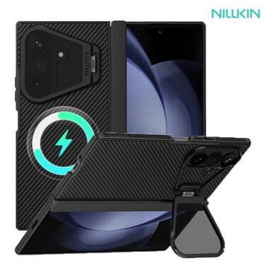 NILLKIN Magnetic Hinge Lens Stand Full body Case For Samsung Z Fold 8 Ultra
