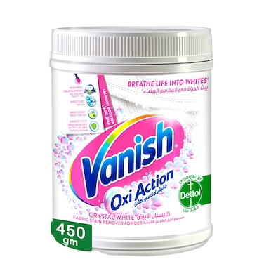 Vanish Fabric Oxi Action Stain Remover Powder 450g - White Clothes