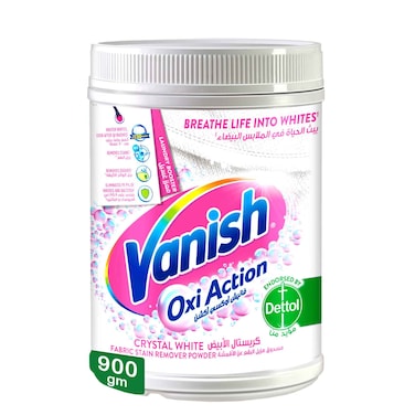 Vanish Fabric Oxi Action Stain Remover Powder 900g - White Clothes