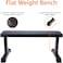 Flat Weight Workout Exercise Bench, Black