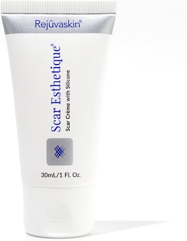 Rejuvaskin Scar Esthetique Scar Cream With Silicone, Reduces The Appearance Of Surgical Scars, Burns, Stretch Marks, Keloids &amp; Acne Scars, 30ml
