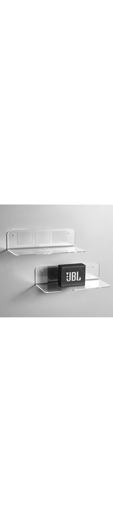 Silk Route Floating Shelves 2-Pieces, Clear