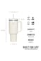 Quencher Thermos Cup with Straw 1.18 Lt-10-10824-453