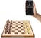 Chessnut Air Electronic Chess Set Smart Wooden Chess Board with LED Lights, AI Adaptive Chess Game, Auto Piece Recognition, App &amp; Global Play Compatible with Chess.com and Lichess