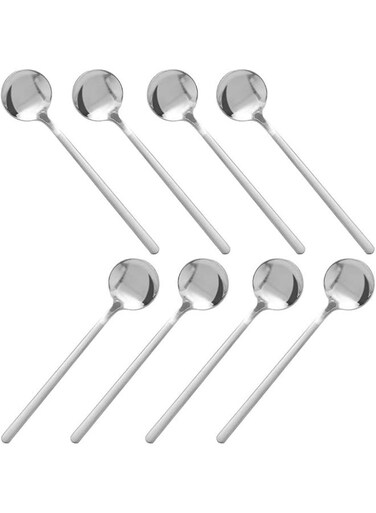 PCS Stainless Steel Espresso Spoons, Mini Teaspoons Set for Coffee British Tea Dessert Cake Ice Cream Cappuccino, 13.46 Cm