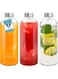 Premify Clear Glass Bottles with Lids 32oz /1L&ndash; 3 Pack Empty Reusable Glass Water Bottles, Stainless Steel Lids, for Hot &amp; Cold Drinks, Juice &amp; Tea &ndash; Beverage, Milk &amp; Smoothie