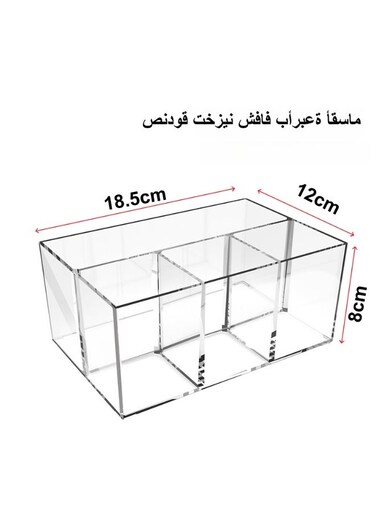 organizer , Pen Holder,Desk Organiser,Makeup Brush Holder , 4 Slot Acrylic Storage, Large Makeup Brush Holder Organizer for Bathroom, Vanity, Dressing Table, Office desk