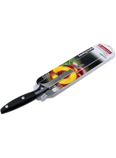 ROSSETTI INTELLIGENZA CASALINGHI Professional Stainless Steel Boning Knife   15cm   6 Inches   Sharp Edged Kitchen Knives Designed in Italy   Dishwasher Safe