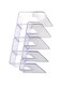 fannay Clear Shelf Dividers, Handbag Organizer PC for Bed Room (4 Section)