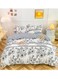 4-Pieces Bed Sheet Set Polyester Soft Quilt Cover With 1Quilt Cover 200*230cm 1 Flat Sheet and 2 Pillowcases