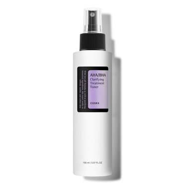 COSRXAHA/BHA Treatment Toner 5.07 fl.oz/ 150ml, Facial Exfoliating Spray for Whiteheads, Pores, &amp; Uneven Skin, Korean Toner, Not Tested on Animals, No Parabens, No Sulfates, Korean Skin Care