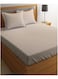 Queen Size Cream 4 Pcs Set Soft Wrinkle Microfiber Bed Sheet Set with Pillow Covers 1 Flat Sheet 230X305cm 1 Fitted Sheet 150X200cm 2 Pillowcases 50X75cm