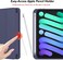 Case Compatible with Ipad Mini 7 Case 2024 A17 Pro, Smart Cover with Pencil Holder and Soft Baby Skin Silicone Back and Full Body Protection, Auto Wake/Sleep Cover For Ipad Mini 7th 6th Gen (Blue)