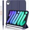 Case Compatible with Ipad Mini 7 Case 2024 A17 Pro, Smart Cover with Pencil Holder and Soft Baby Skin Silicone Back and Full Body Protection, Auto Wake/Sleep Cover For Ipad Mini 7th 6th Gen (Blue)
