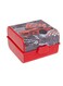 Speed Racer Printed Red Lunch Box for Kids - BPA-Free Polypropylene (PP) Food Storage Container with Snap Lock Lid