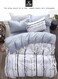 LIFE AI LIFE Super King Size 6-Pieces Bedsheet, 1x Duvet Cover 220x240cm, 1x Fitted Sheet 200*230+25 cm 4x Pillow Cover 48*74 cm-White