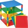Strictly Briks Classic Baseplates 10" X 10" Brik Tower 100% Compatible with All Major Brands , Building Bricks For Towers , 4 Blue, Green, Red &amp; Yellow Stackable Base Plates &amp; 30 Stackers